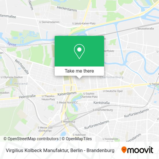 Virgilius Kolbeck Manufaktur map