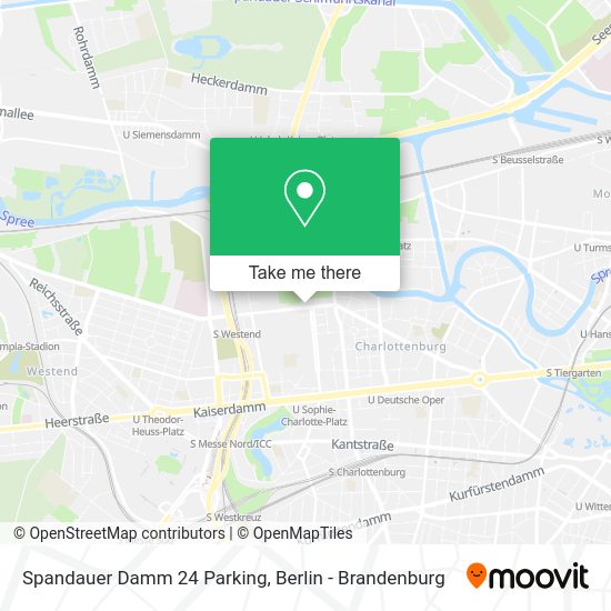 Карта Spandauer Damm 24 Parking