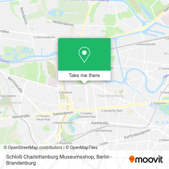 Карта Schloß Charlottenburg Museumsshop