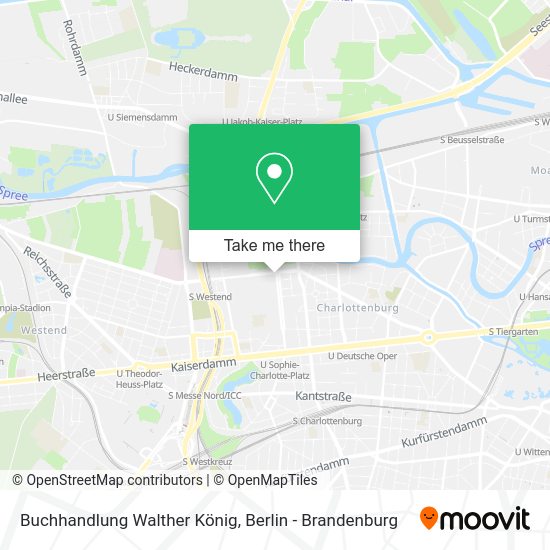 Buchhandlung Walther König map