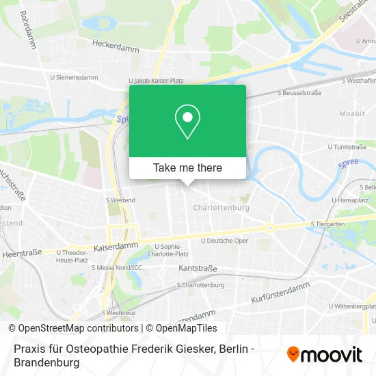 Карта Praxis für Osteopathie Frederik Giesker