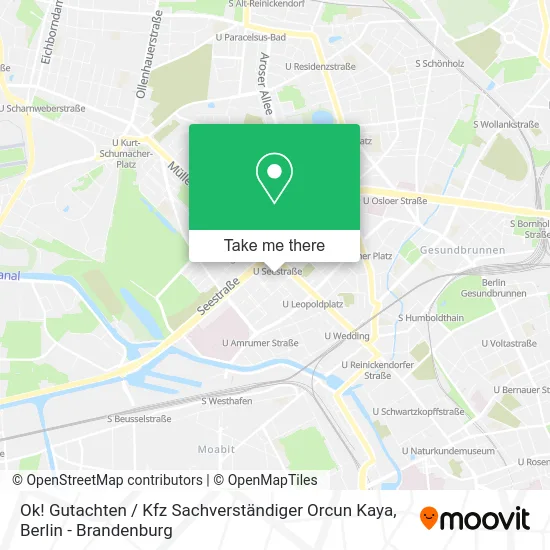 Карта Ok! Gutachten / Kfz Sachverständiger Orcun Kaya