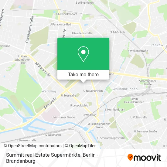 Карта Summit real-Estate Supermärkte