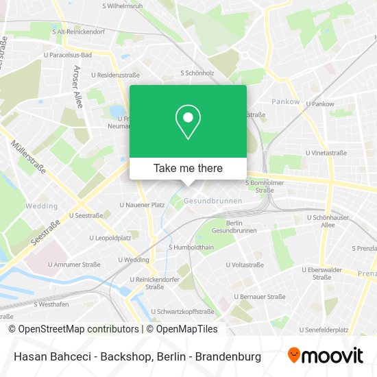 Hasan Bahceci - Backshop map