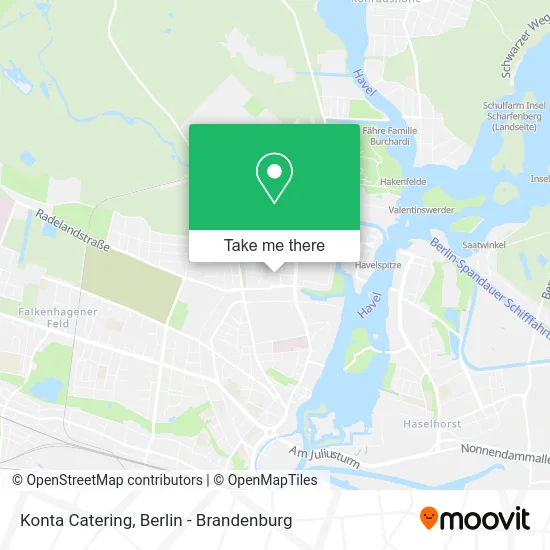 Konta Catering map