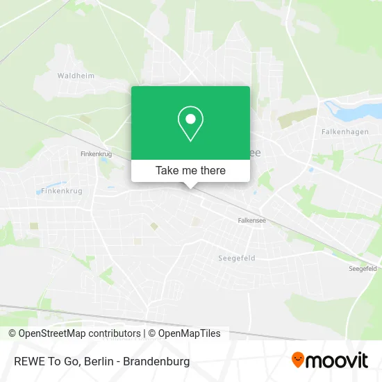 REWE To Go map