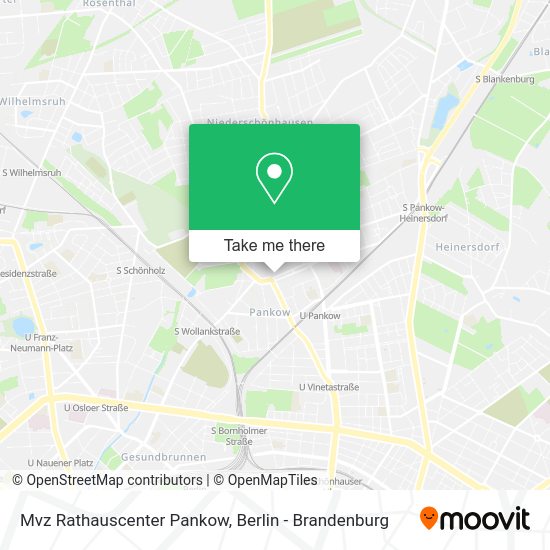 Mvz Rathauscenter Pankow map