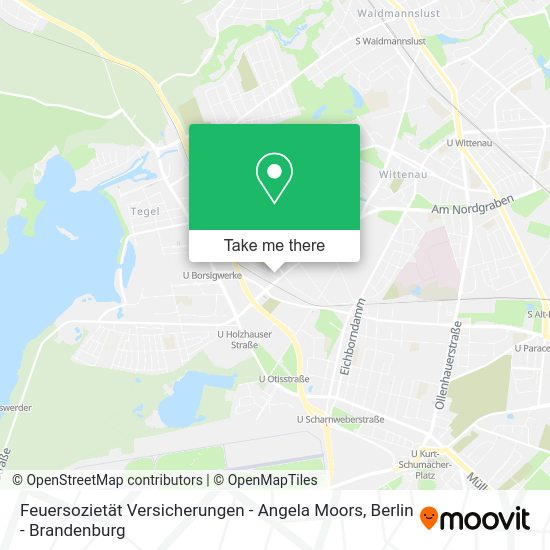 Feuersozietät Versicherungen - Angela Moors map
