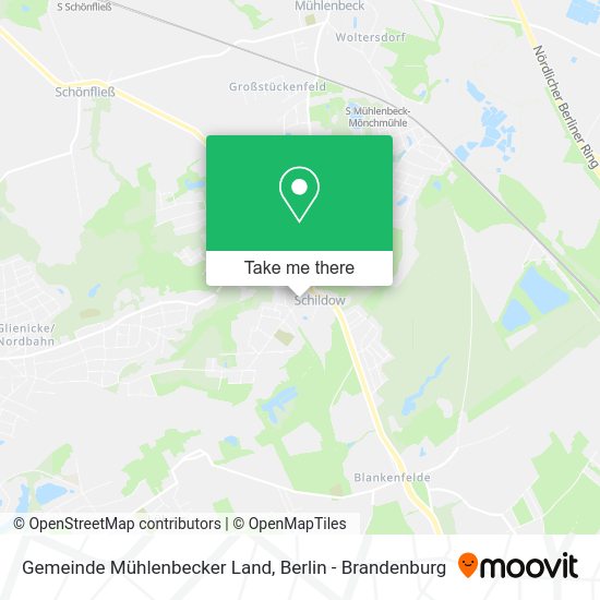 Gemeinde Mühlenbecker Land map