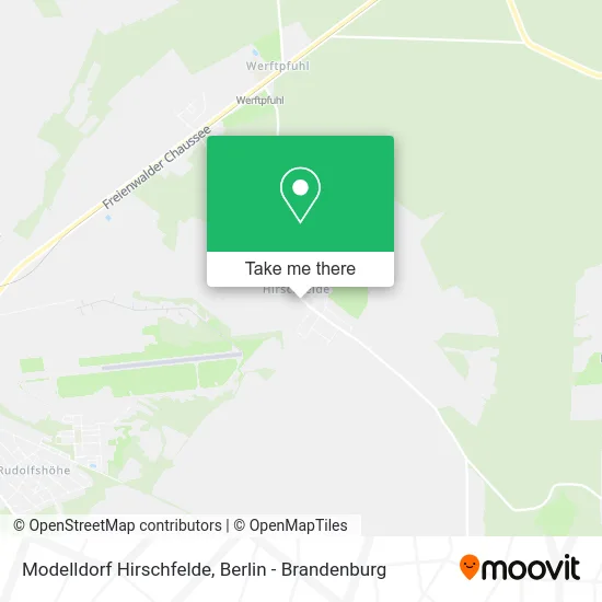 Карта Modelldorf Hirschfelde