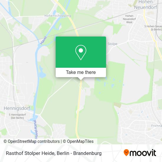 Rasthof Stolper Heide map