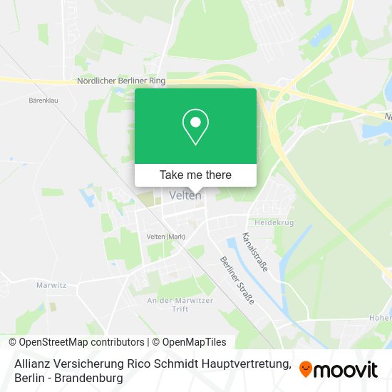 Allianz Versicherung Rico Schmidt Hauptvertretung map