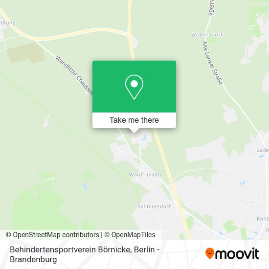 Behindertensportverein Börnicke map