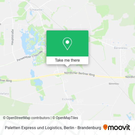 Paletten Express und Logistics map