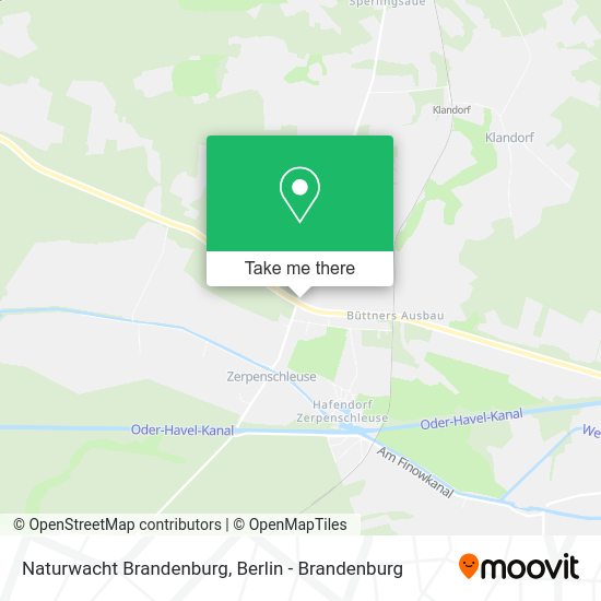 Naturwacht Brandenburg map