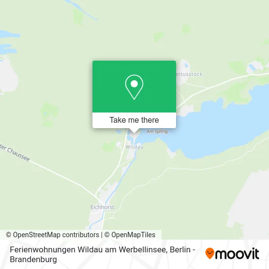 Карта Ferienwohnungen Wildau am Werbellinsee