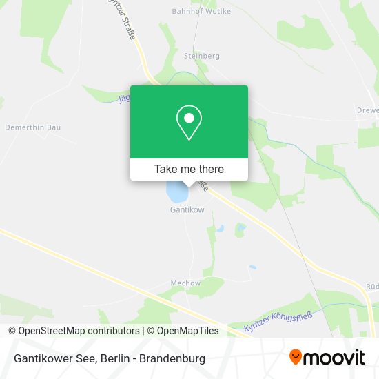 Gantikower See map