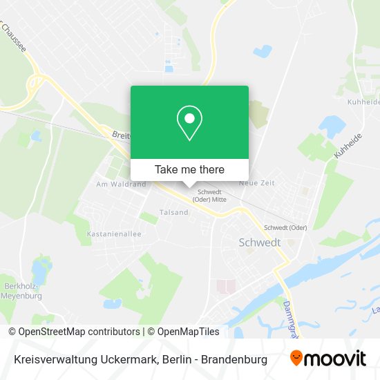Kreisverwaltung Uckermark map