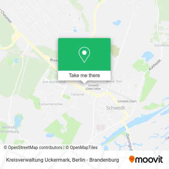 Карта Kreisverwaltung Uckermark