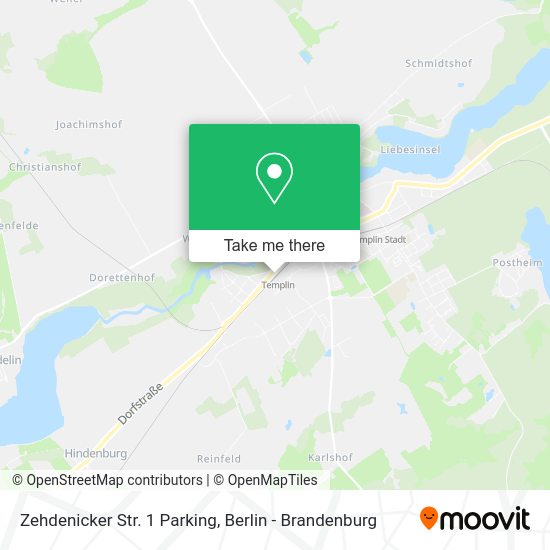 Карта Zehdenicker Str. 1 Parking