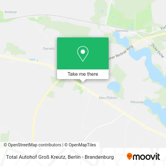 Карта Total Autohof Groß Kreutz