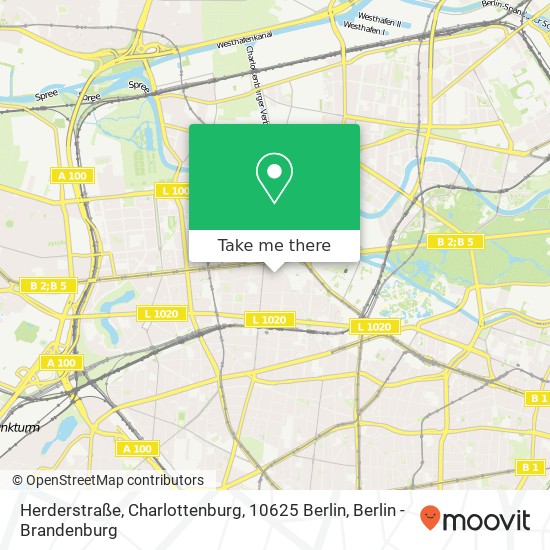 Herderstraße, Charlottenburg, 10625 Berlin map