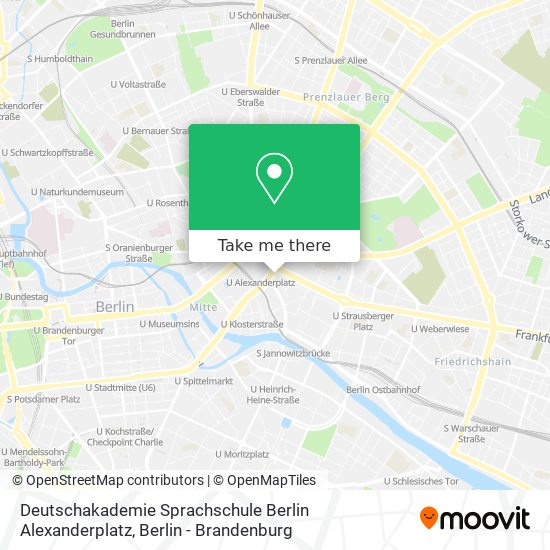 Deutschakademie Sprachschule Berlin Alexanderplatz map