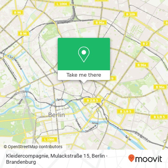 Карта Kleidercompagnie, Mulackstraße 15