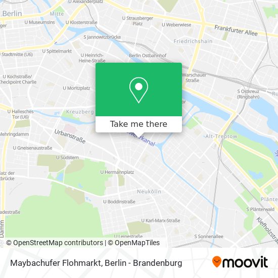 Maybachufer Flohmarkt map