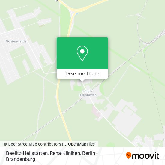 Карта Beelitz-Heilstätten, Reha-Kliniken