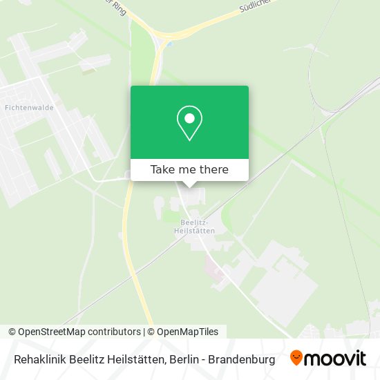 Карта Rehaklinik Beelitz Heilstätten
