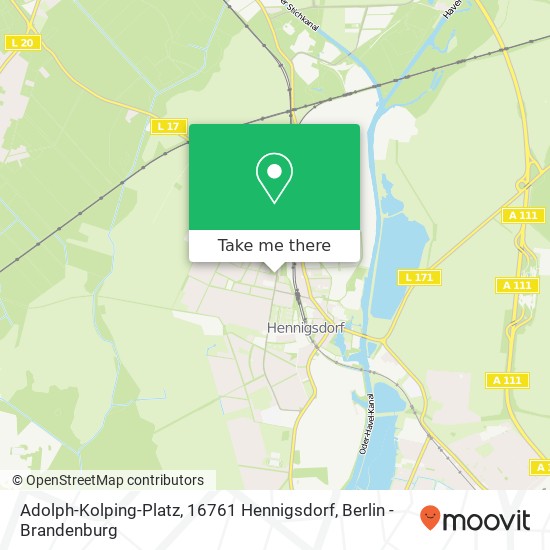 Карта Adolph-Kolping-Platz, 16761 Hennigsdorf