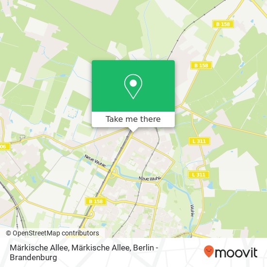 Märkische Allee, Märkische Allee map