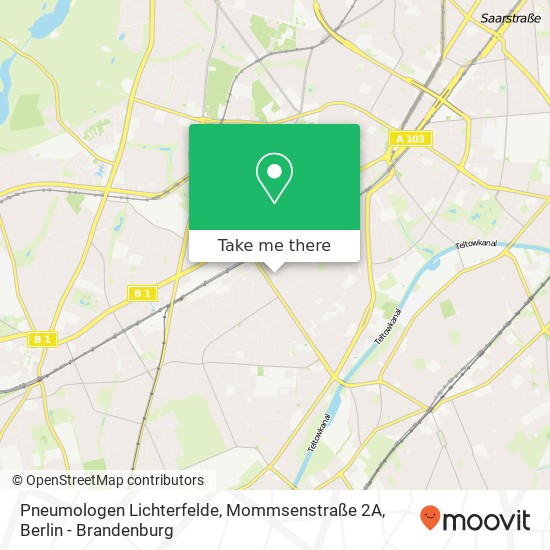 Pneumologen Lichterfelde, Mommsenstraße 2A map