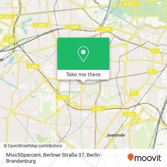Карта Miss50percent, Berliner Straße 37