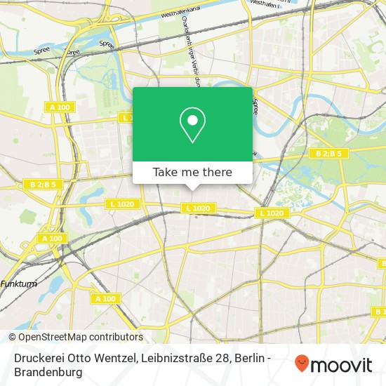 Карта Druckerei Otto Wentzel, Leibnizstraße 28