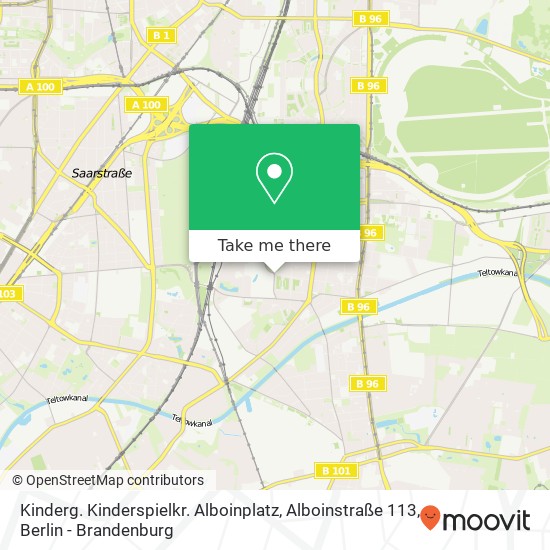 Карта Kinderg. Kinderspielkr. Alboinplatz, Alboinstraße 113