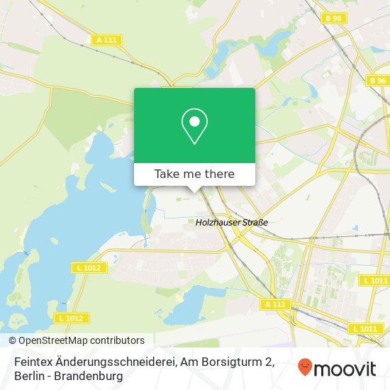 Feintex Änderungsschneiderei, Am Borsigturm 2 map