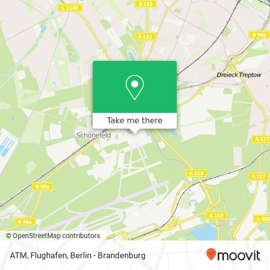 ATM, Flughafen map