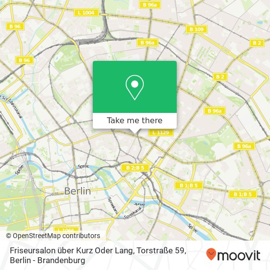 Friseursalon über Kurz Oder Lang, Torstraße 59 map