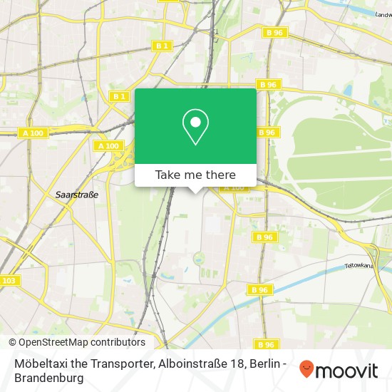 Möbeltaxi the Transporter, Alboinstraße 18 map