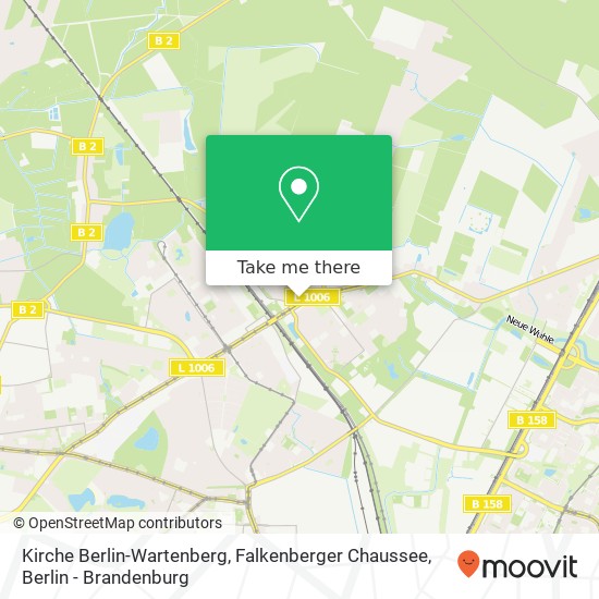Kirche Berlin-Wartenberg, Falkenberger Chaussee map