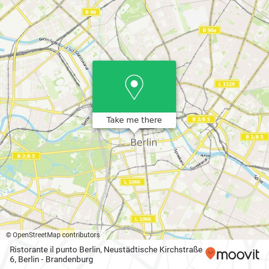 Ristorante il punto Berlin, Neustädtische Kirchstraße 6 map