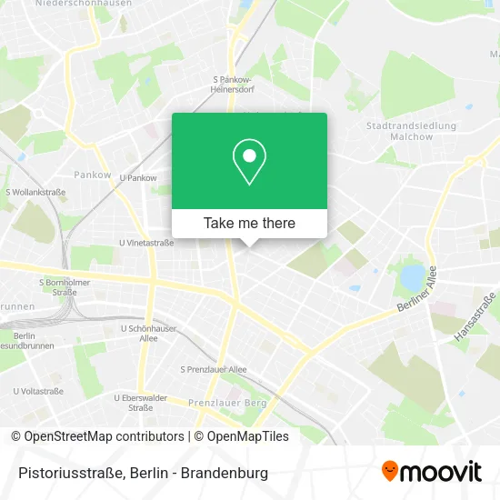 Карта Pistoriusstraße