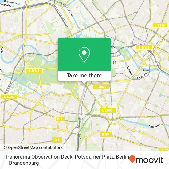 Panorama Observation Deck, Potsdamer Platz map