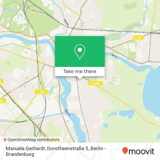 Карта Manuela Gerhardt, Dorotheenstraße 5