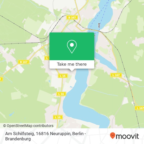 Карта Am Schilfsteig, 16816 Neuruppin