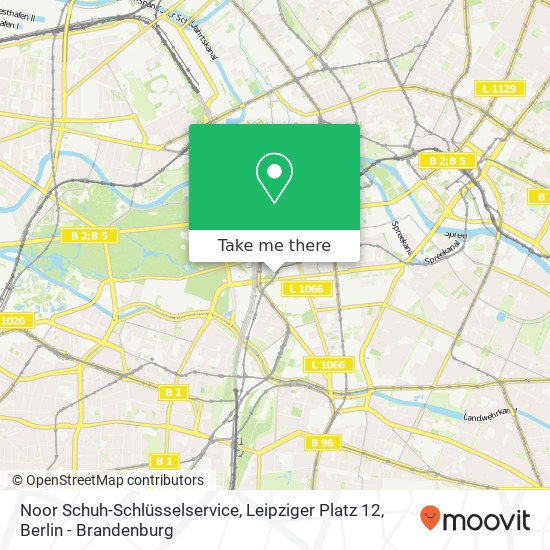 Noor Schuh-Schlüsselservice, Leipziger Platz 12 map