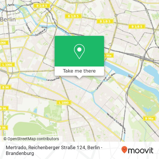 Карта Mertrado, Reichenberger Straße 124