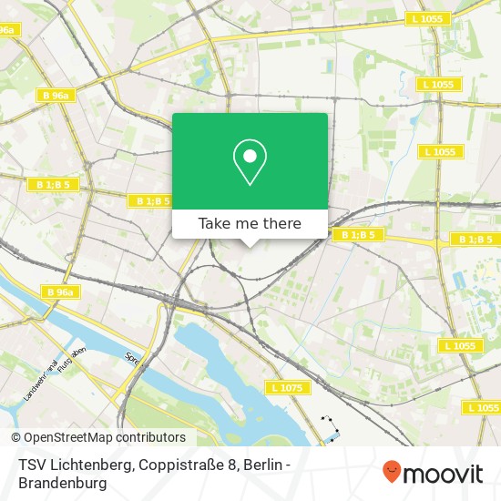 Карта TSV Lichtenberg, Coppistraße 8